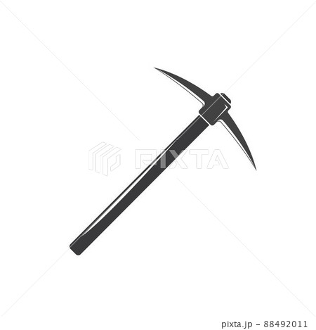 black pickaxe vector icon element design template black pickaxe vector icon element design template 88492011