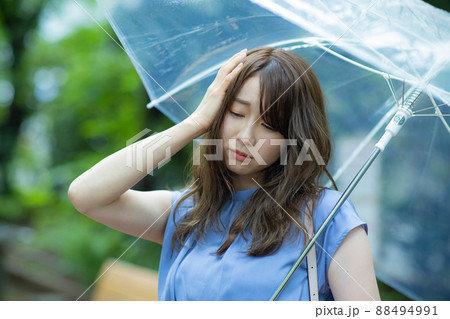 女性　雨　傘 88494991