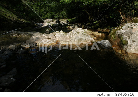 鳥取 四季の散歩 赤波川の甌穴 鳥取 四季の散歩 赤波川の甌穴 88495516