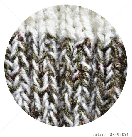 Handmade knitted fabric colored wool background texture Handmade knitted fabric colored wool background texture 88495851