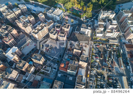 Aerial view of urban village landscape in Shenzhen city,China Aerial view of urban village landscape in Shenzhen city,China 88496264