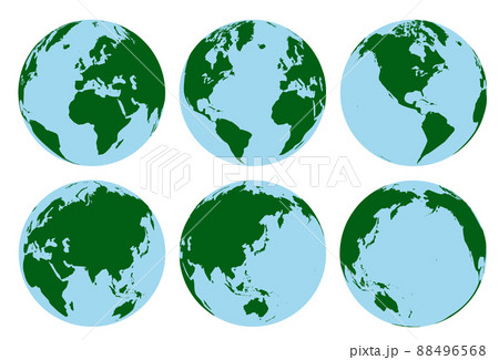 シンプルな地球のセット、環境、ビジネス 88496568