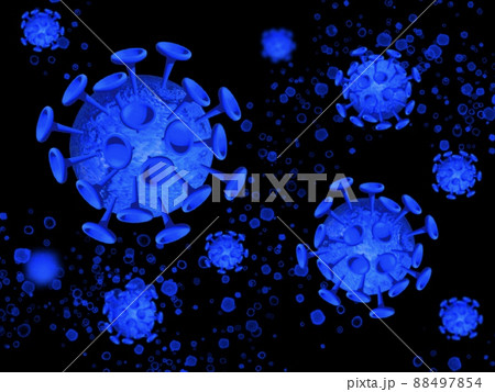ウイルスのイラスト 88497854