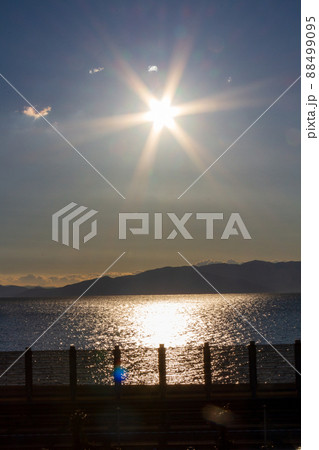 静岡県静岡市清水区由比西倉澤 東名由比PAからの風景 静岡県静岡市清水区由比西倉澤 東名由比PAからの風景 88499095