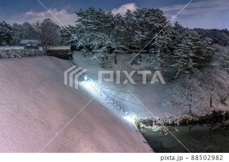 《東京都》積雪の東京・雪景色の皇居周辺 88502982