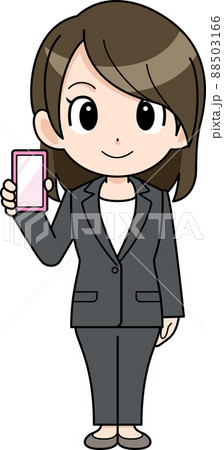 スマートフォンを持っているビジネスウーマン 88503166