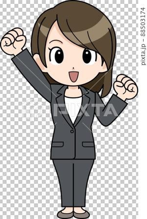 元気なビジネスウーマン 88503174