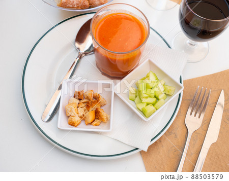 Popular dish of Spanish cuisine Gazpacho 88503579