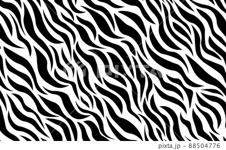 Abstract modern zebra seamless pattern. Animals trendy background. White and black decorative vector stock illustration for print, card, postcard, fabric, textile. Modern ornament of stylized skin Abstract modern zebra seamless pattern. Animals trendy background. White and black decorative vector stock illustration for print, card, postcard, fabric, textile. Modern ornament of stylized skin 88504776