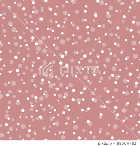 Abstract hand drown polka dots background. Brown dotted seamless pattern with white circles. Template design for invitation, poster, card, flyer, textile, fabric 88504782