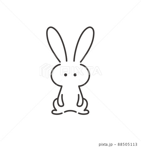 bunny clip art front view