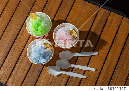 かき氷　Shaved ice that Asian foods 88505567