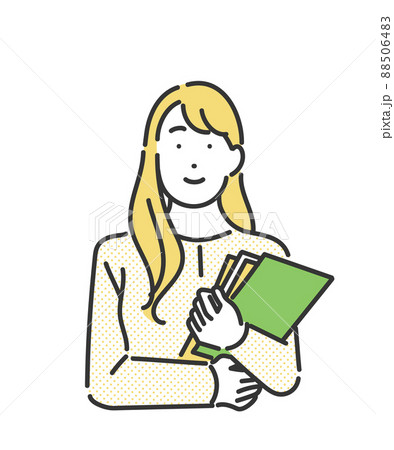 勉強する大学生のイメージイラスト素材 88506483