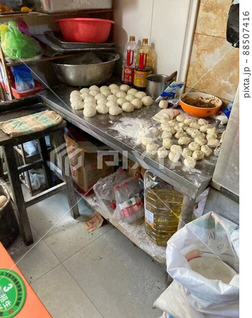 中国の朝ごはん 裏舞台 饅頭 朝食 中国の朝ごはん 裏舞台 饅頭 朝食 88507416