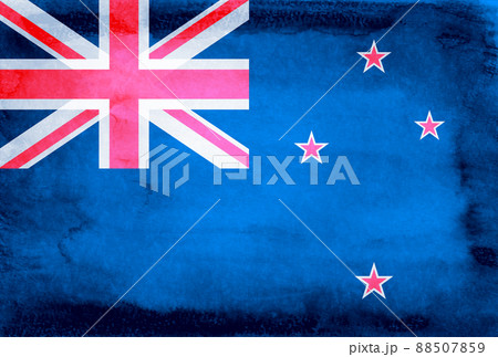 ニュージーランド　国旗　和紙　背景
