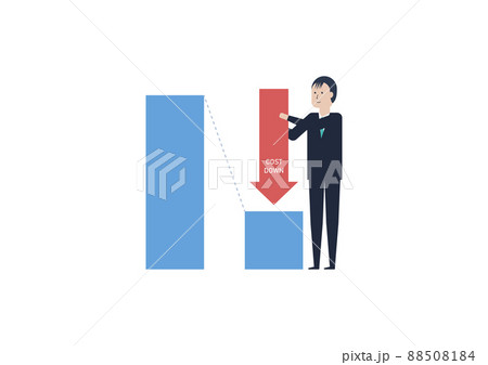 大幅なコストダウンを実現！なイラスト素材 88508184