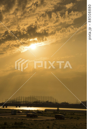 加古川市の夕景 (兵庫県加古川市) 加古川市の夕景 (兵庫県加古川市) 88508880