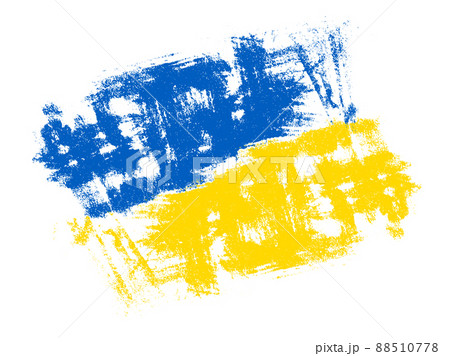Vector stoke ukraine flag with original colors of Ukraina. 88510778
