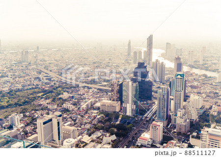 Beautiful cityscape with architecture and building in Bangkok Thailand 88511127