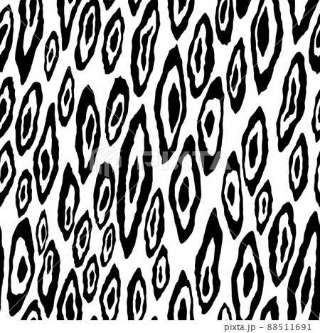 Abstract modern leopard seamless pattern. Animals trendy background. Black and white decorative vector stock illustration for print, fabric, textile. Modern monochrome ornament of stylized skin 88511691