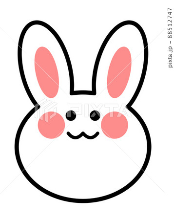 うさぎの顔イラスト素材のイラスト素材 [88512747] - PIXTA