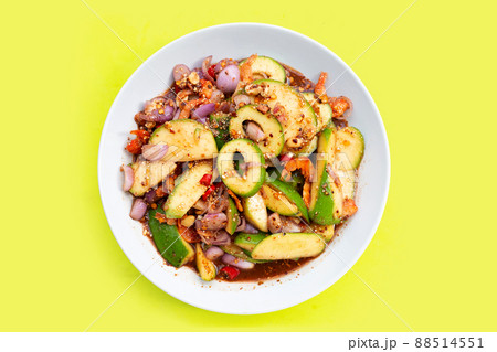 Spicy Thai green mango salad Spicy Thai green mango salad 88514551