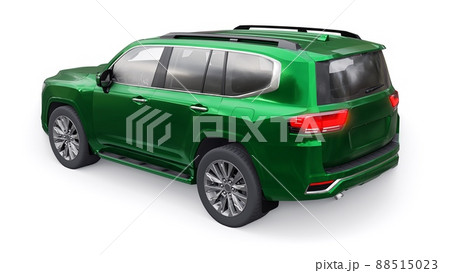 Large family seven-seater premium SUV on a white isolated background. 3d illustration. 88515023