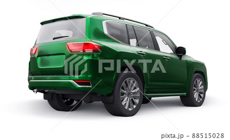 Large family seven-seater premium SUV on a white isolated background. 3d illustration. 88515028