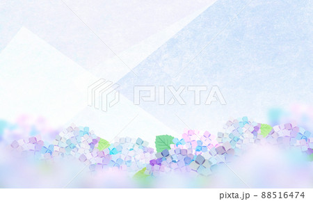 紫陽花の季節　背景素材 88516474