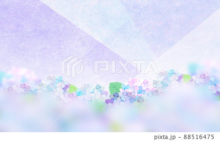 紫陽花の季節　背景素材 88516475