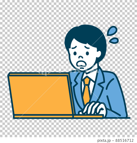 工作著急的男員工 工作著急的男員工 88516712