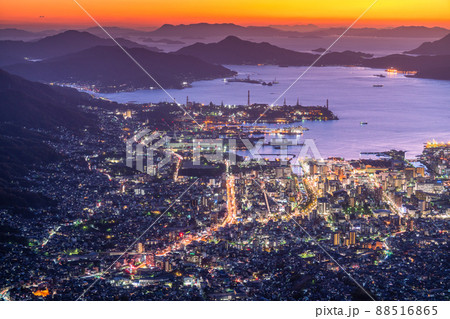 《広島県》灰ヶ峰の夜景・呉市の絶景 88516865