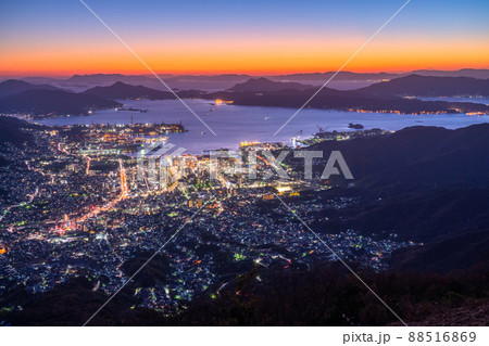 《広島県》灰ヶ峰の夜景・呉市の絶景 88516869