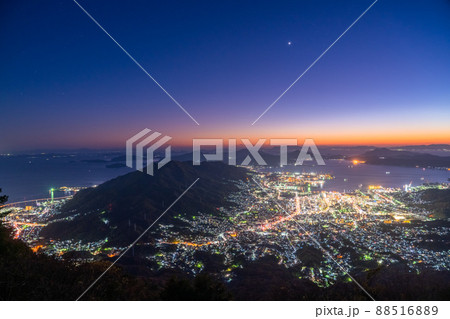 《広島県》灰ヶ峰の夜景・呉市の絶景 88516889