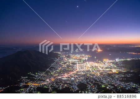《広島県》灰ヶ峰の夜景・呉市の絶景 88516896