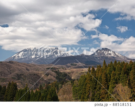内海乢からみる初春の大山と烏ヶ山 内海乢からみる初春の大山と烏ヶ山 88518151