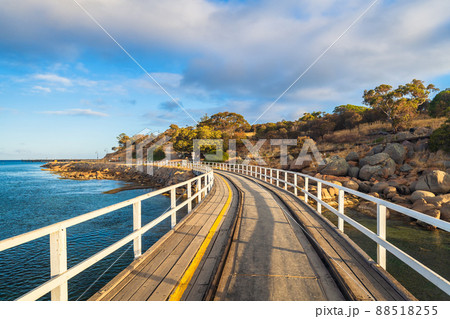 Granite island viewed from the causeway, Victor Harbor 88518255