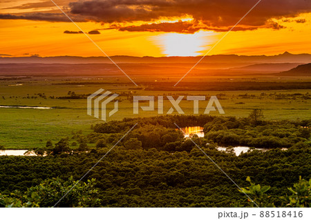 【北海道・釧路湿原】細岡展望台からの眺望 7月 88518416