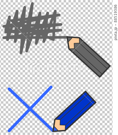 Illustration drawing a line with a pencil 88519386