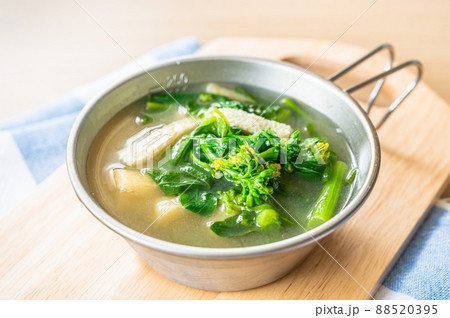 菜の花の味噌汁 88520395