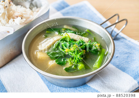 菜の花の味噌汁 88520398