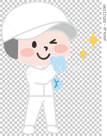 Staff working in a food factory 88521390