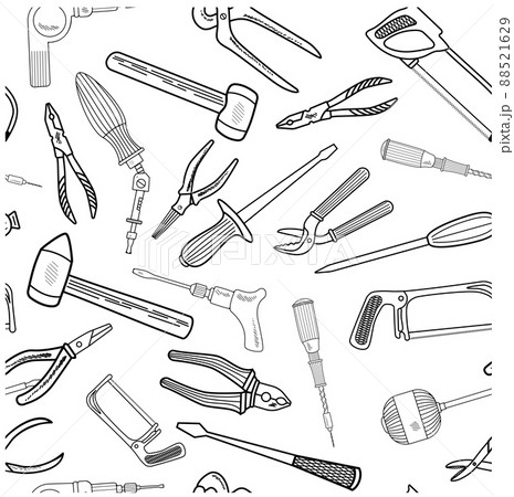 Premium Vector  A drawing of tools including a tool called the