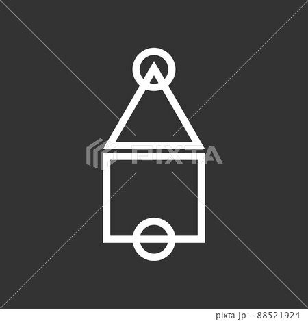 Game board of the traditional game Squid Cart. A popular school game in elementary school in South Korea. Vector 88521924