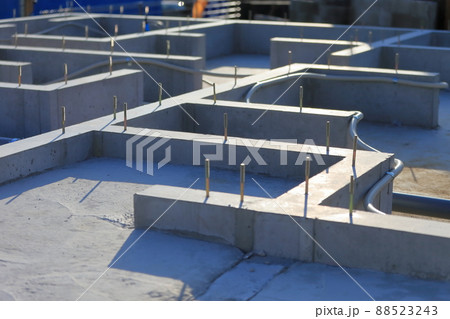 新築住宅の基礎工事 イメージ 新築住宅の基礎工事 イメージ 88523243