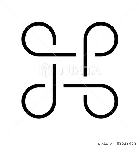 Bowen knot and endless loop sign 88523458