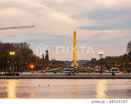 Evening view of the Washington Monument 88524187