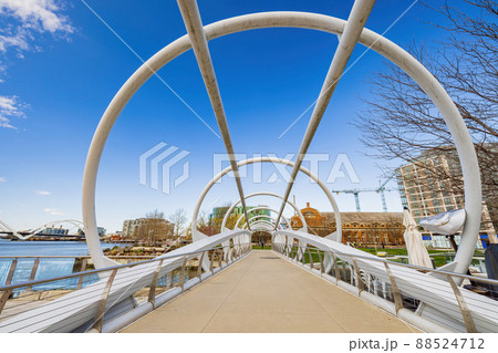 Sunny view of The Yards park 88524712