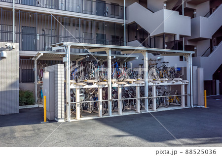 マンションの二段式駐輪場のイメージ マンションの二段式駐輪場のイメージ 88525036