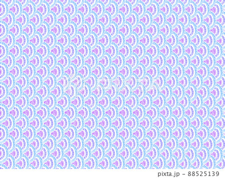 背景素材 オイルパステルで描かれた鱗柄 青紫色系 横 他色有 88525139